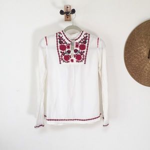 Lucky Brand embroidered top